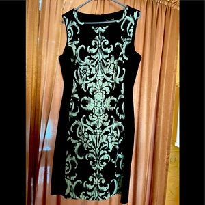 - Connected Cocktail Dress Black and Sea Foam Green Short Sleeveless Size …